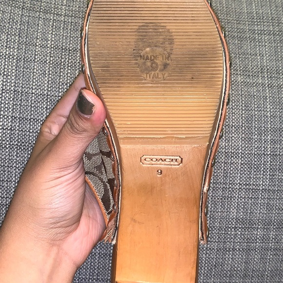 Coach Shoes wooden and leather - Picture 8 of 8